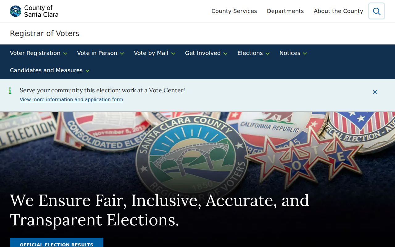 Mountain View resident lookup Santa Clara Registrar of Voters