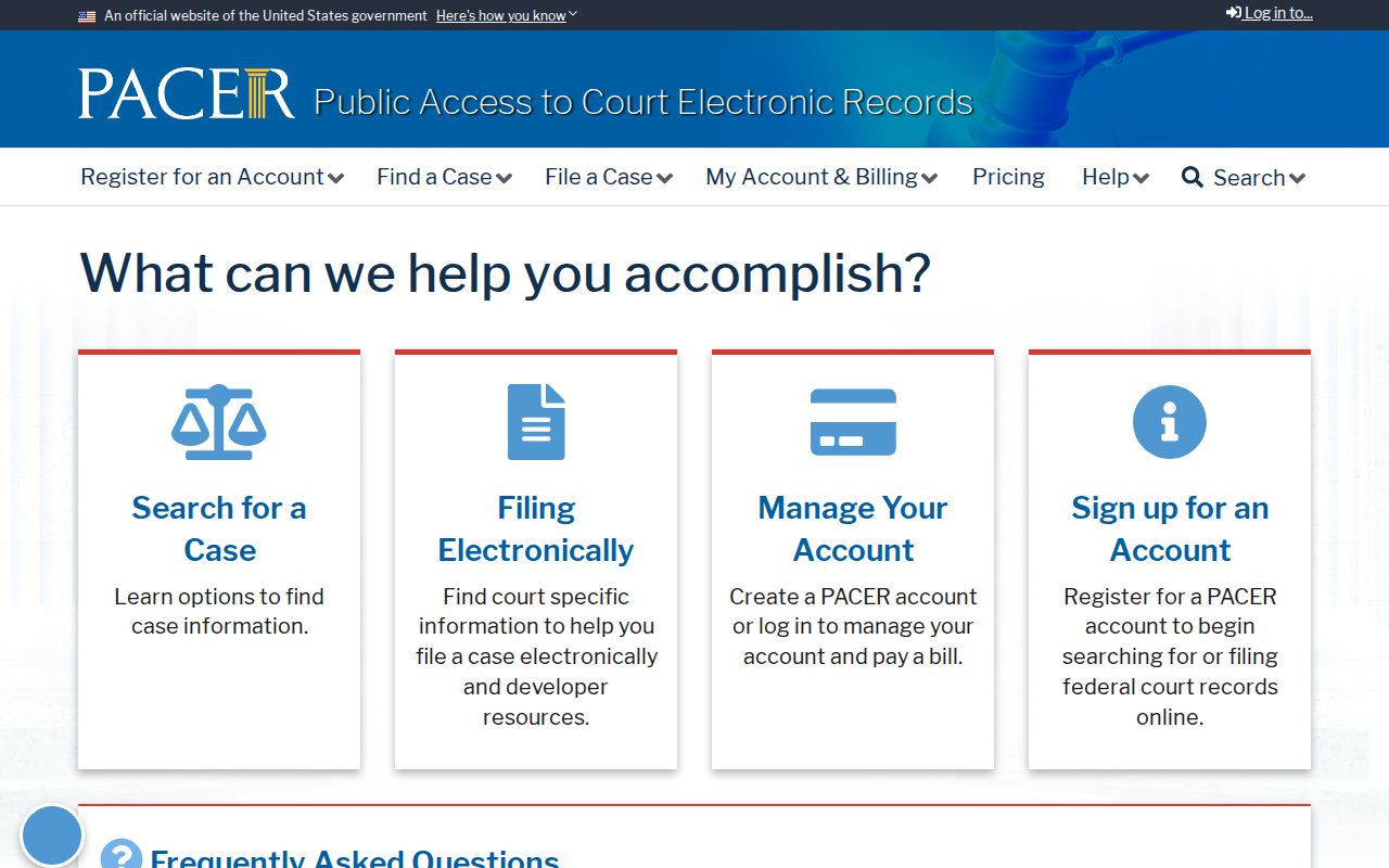 Mountain View resident lookup PACER federal docket search