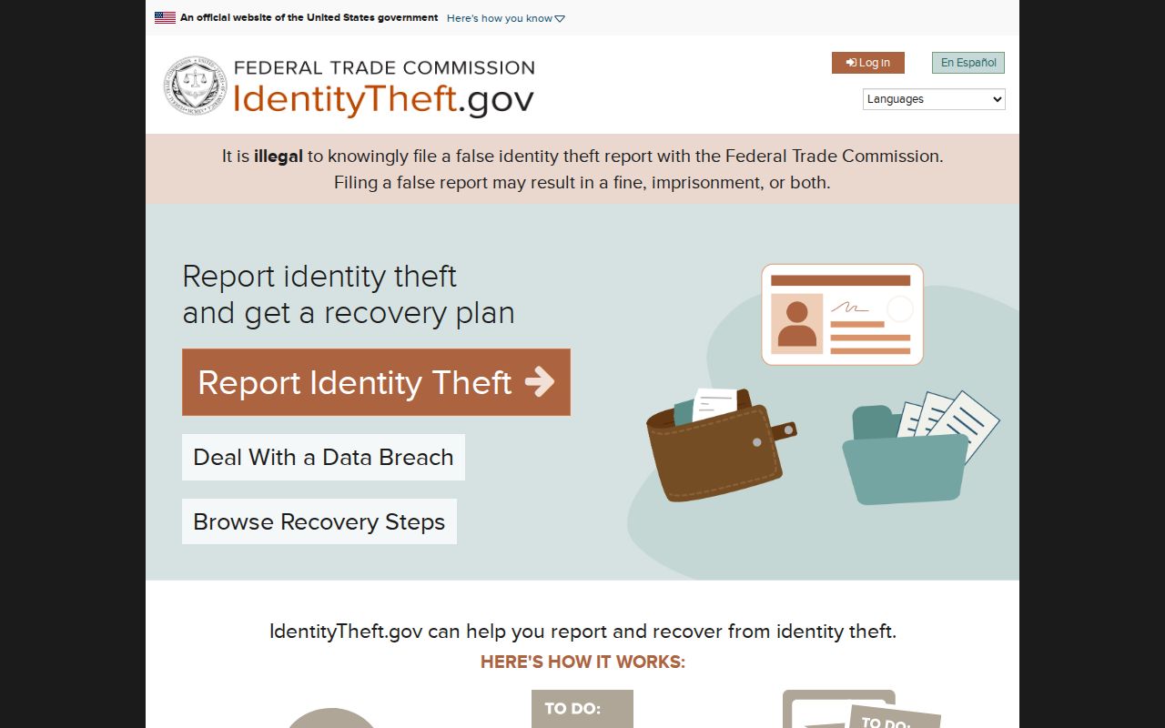 Mountain View neighbors IdentityTheft.gov recovery resource